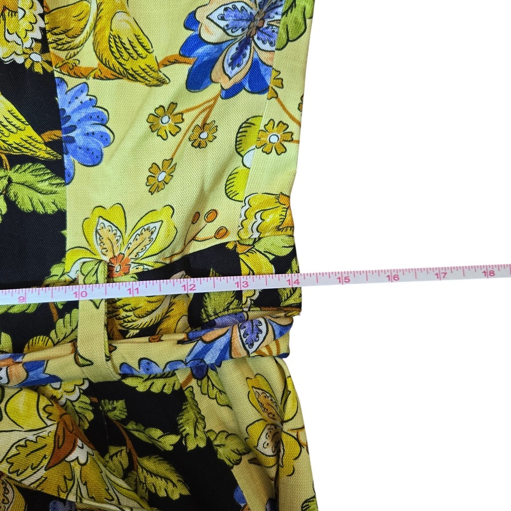 FARM Rio Floral Bird Print Wide Leg Jumpsuit S Tropical Island Summer Resort NWT - Picture 10 of 14